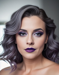 how to create dramatic purple makeup